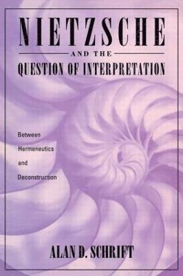 Alan Schrift - Nietzsche and the Question of Interpretation, Häftad