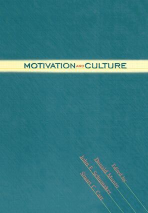 Donald Munro, John F. Schumaker, Stuart C. Carr - Motivation and Culture, Inbunden