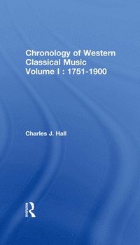 bokomslag Chronology of Western Classical Music, 1751-2000