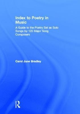 bokomslag Index to Poetry in Music