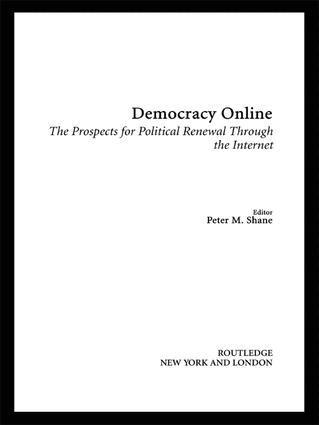 Peter M. Shane - Democracy Online, Inbunden