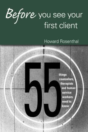 Howard Rosenthal - Before You See Your First Client, Häftad