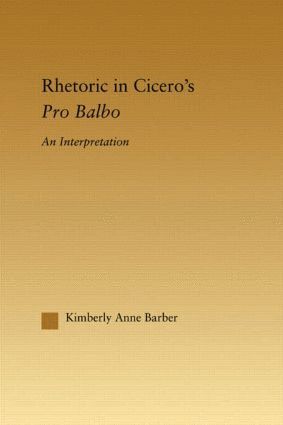 bokomslag Rhetoric in Cicero's Pro Balbo