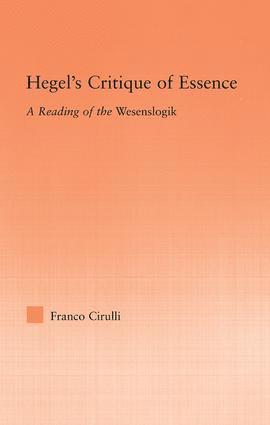 bokomslag Hegel's Critique of Essence