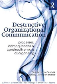 bokomslag Destructive Organizational Communication