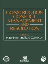 bokomslag Construction Conflict Management and Resolution