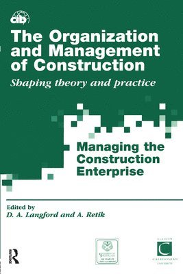 bokomslag The Organization and Management of Construction