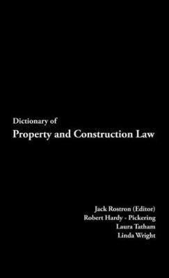 bokomslag Dictionary of Property and Construction Law