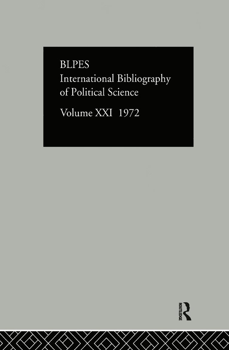 IBSS: Political Science: 1972 Volume 21