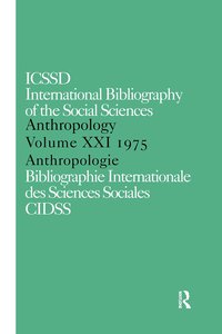 bokomslag IBSS: Anthropology: 1975 Vol 21