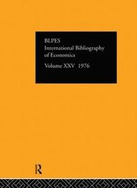 bokomslag IBSS: Economics: 1976 Volume 25