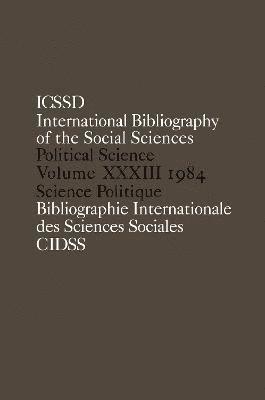 bokomslag IBSS: Political Science: 1984 Volume 33