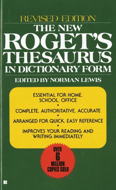 American Heritage Editors - New Roget's Thesaurus in Dictionary Form, Häftad