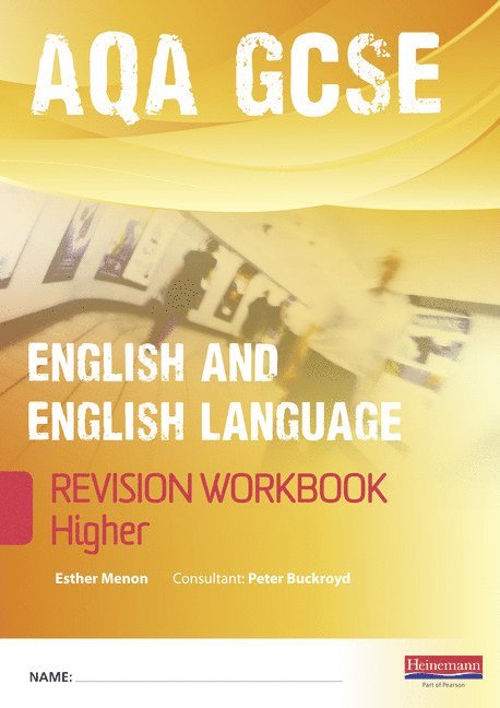 Pearson Revise GCSE AQA English/Language Workbook - (Higher) 1