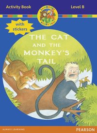 bokomslag Jamboree Storytime Level B: The Cat and the Monkey's Tail Activity Book with Stickers