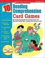 bokomslag 10 Reading Comprehension Card Games: Easy-To-Play, Reproducible Card and Board Games That Boost Kids' Reading Skills--And Help Them Succeed on Tests