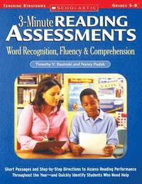 bokomslag 3-Minute Reading Assessments Prehension: Word Recognition, Fluency, & Comprehension