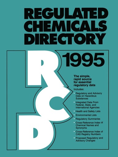 Petros C. Mavroidis, N. David Palmeter - Regulated Chemicals Directory 1995, Häftad