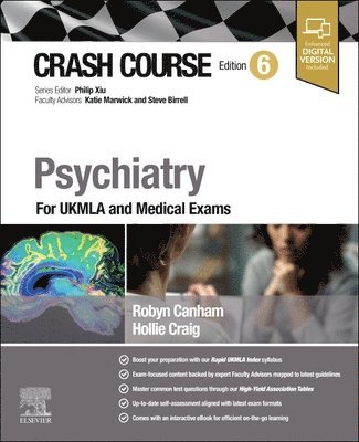 Robyn Canham, Hollie Craig - Crash Course Psychiatry, Häftad