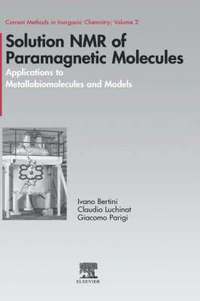 bokomslag Solution NMR of Paramagnetic Molecules
