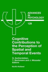 bokomslag Cognitive Contributions to the Perception of Spatial and Temporal Events