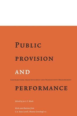 bokomslag Public Provision and Performance