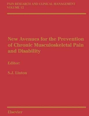 bokomslag New Avenues for the Prevention of Chronic Musculoskeletal Pain