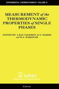 bokomslag Measurement of the Thermodynamic Properties of Single Phases