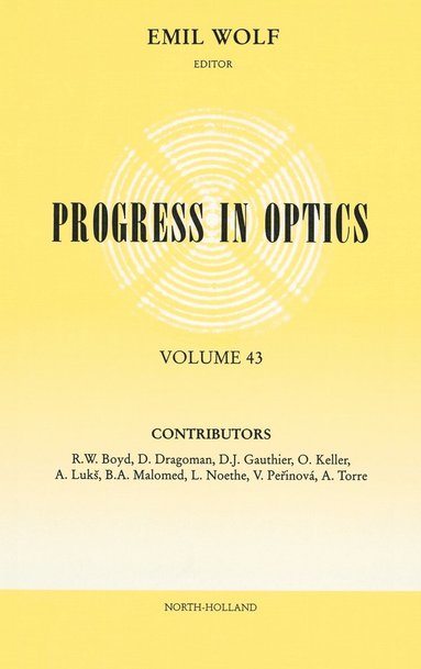 Emil Wolf, Emil Wolf - Progress in Optics, Inbunden