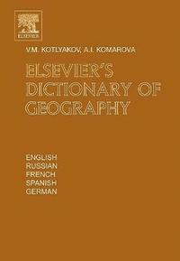 bokomslag Elsevier's Dictionary of Geography