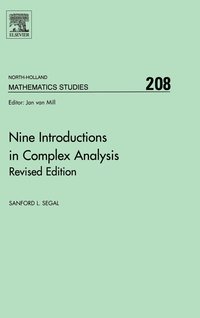 bokomslag Nine Introductions in Complex Analysis - Revised Edition