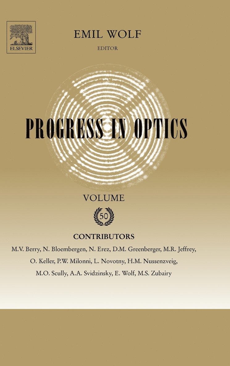 Emil Wolf - Progress in Optics, Inbunden