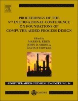 Proceedings of the 8th International Conference on Foundations of Computer-Aided Process Design, Inbunden