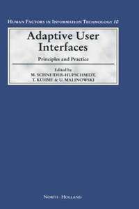 bokomslag Adaptive User Interfaces