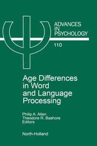 bokomslag Age Differences in Word and Language Processing