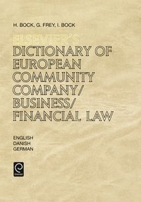 bokomslag Elsevier's Dictionary of European Community Company/Business/Financial Law
