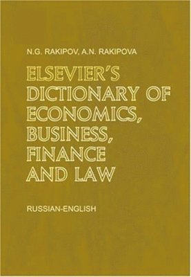 Elsevier's Dictionary of Economics, Business, Finance and Law 1