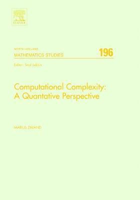 bokomslag Computational Complexity: A Quantitative Perspective