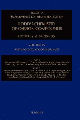 Heterocyclic Compounds, Part F: Six-Membered Heterocyclic Compounds: Volume 4F 1