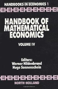 bokomslag Handbook of Mathematical Economics