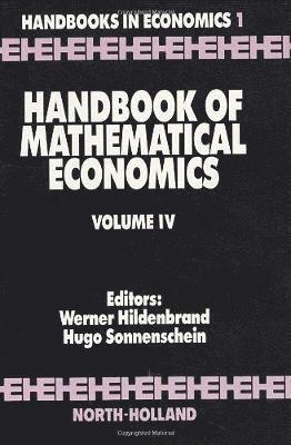 W. Hildenbrand, H. Sonnenschein - Handbook of Mathematical Economics, Inbunden