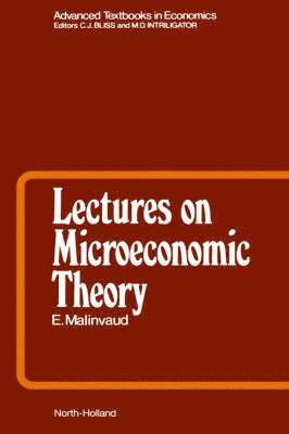 E. Malinvaud - Lectures on Microeconomic Theory, Inbunden