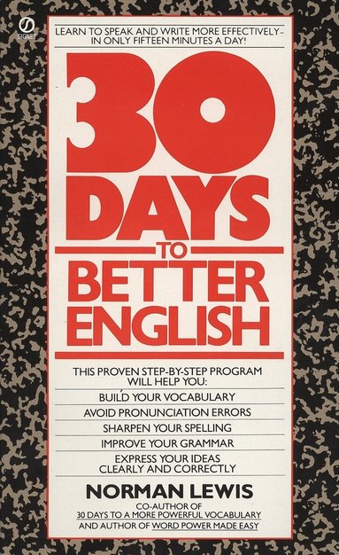 Norman Lewis - Thirty Days to Better English, Häftad