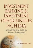 bokomslag Investment Banking and Investment Opportunities in China