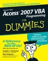 bokomslag Access 2007 VBA Programming For Dummies