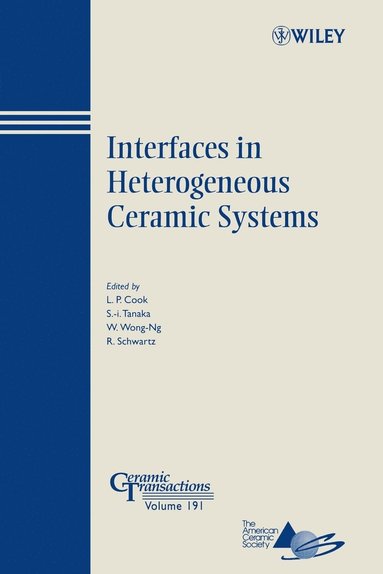 Cook, Schwartz, Lawrence P. Cook, Shun-ichiro Tanaka, Winnie Wong-Ng, Robert W. Schwartz - Interfaces in Heterogeneous Ceramic Systems, Häftad