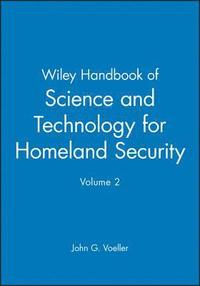 bokomslag Wiley Handbook of Science and Technology for homeland Security V 2