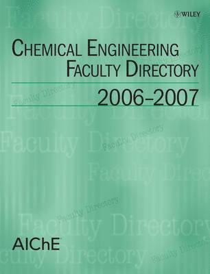 bokomslag Chemical Engineering Faculty Directory