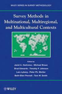 bokomslag Survey Methods in Multinational, Multiregional, and Multicultural Contexts