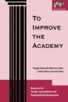 Robertson, Nilson, Douglas Reimondo Robertson, Linda B. Nilson - To Improve the Academy, Häftad
